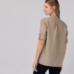 Женская льняная рубашка Lacoste