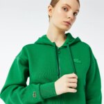 Женская толстовка Lacoste из смеси органического хлопка с флисом