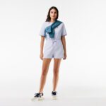 Женские однотонные шорты Lacoste