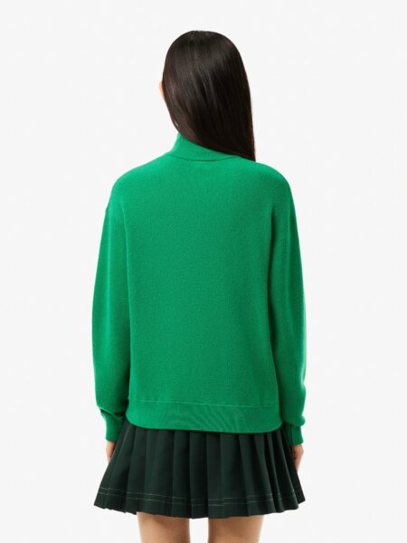 Женский шерстяной свитер Lacoste с высоким воротом