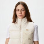 Женский стёганный жилет Lacoste