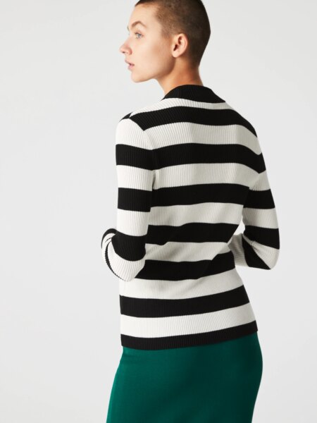 Женский свитер Lacoste L!VE в полоску