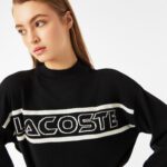 Женский свитер Lacoste с глубоким v-образным вырезом