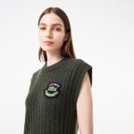 Женское обтягивающее шерстяное платье Lacoste