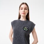 Женское обтягивающее шерстяное платье Lacoste