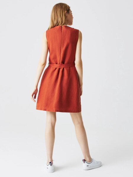 Женское платье Lacoste без рукавов с круглым вырезом