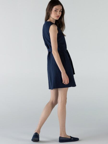 Женское платье Lacoste без рукавов с круглым вырезом