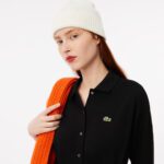 Женское платье Lacoste на пуговицах с длинным рукавом