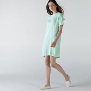 Женское платье Lacoste с круглым воротом