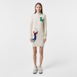 Женское платье Lacoste с высоким воротом на молнии