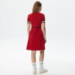 Женское платье Lacoste Slim Fit с высоким воротом на молнии