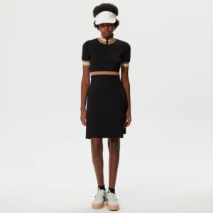 Женское платье Lacoste Slim Fit с высоким воротом на молнии