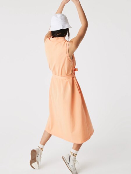 Женское платье-поло Lacoste с поясом