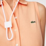 Женское платье-поло Lacoste с поясом