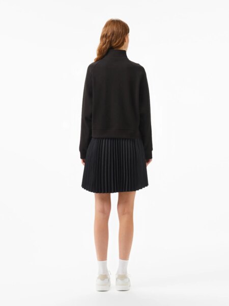 Женское плиссированное платье-толстовка Lacoste на молнии