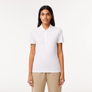 Женское поло Lacoste Slim Fit из эластичного хлопка