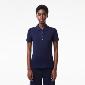 Женское поло Lacoste Slim Fit из эластичного хлопка