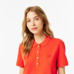 Женское поло Lacoste Slim Fit из эластичного хлопка