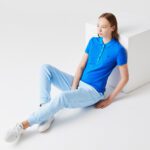 Женское поло Lacoste Slim Fit из эластичного хлопка