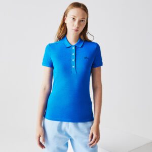 Женское поло Lacoste Slim Fit из эластичного хлопка