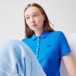 Женское поло Lacoste Slim Fit из эластичного хлопка