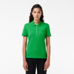 Женское поло Lacoste Slim Fit из эластичного хлопка