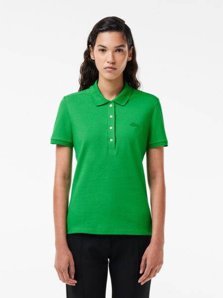 Женское поло Lacoste Slim Fit из эластичного хлопка