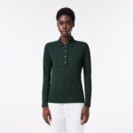 Женское поло Lacoste Slim Fit из эластичного хлопка