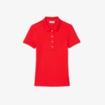 Женское поло Lacoste Slim Fit из эластичного хлопка