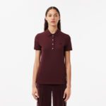 Женское поло Lacoste Slim Fit из эластичного хлопка