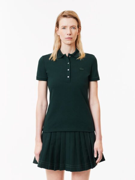 Женское поло Lacoste Slim Fit из эластичного хлопка