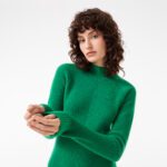 Женское шерстяное платье Lacoste с длинным рукавом