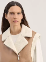 Жилет женский с подкладкой из искусственного меха